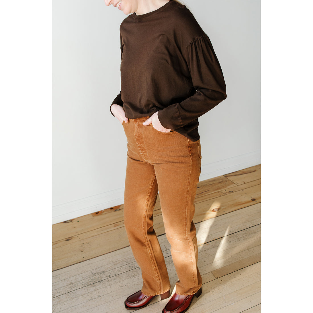 Ulla Johnson The Agnes Jean in Umber Wash