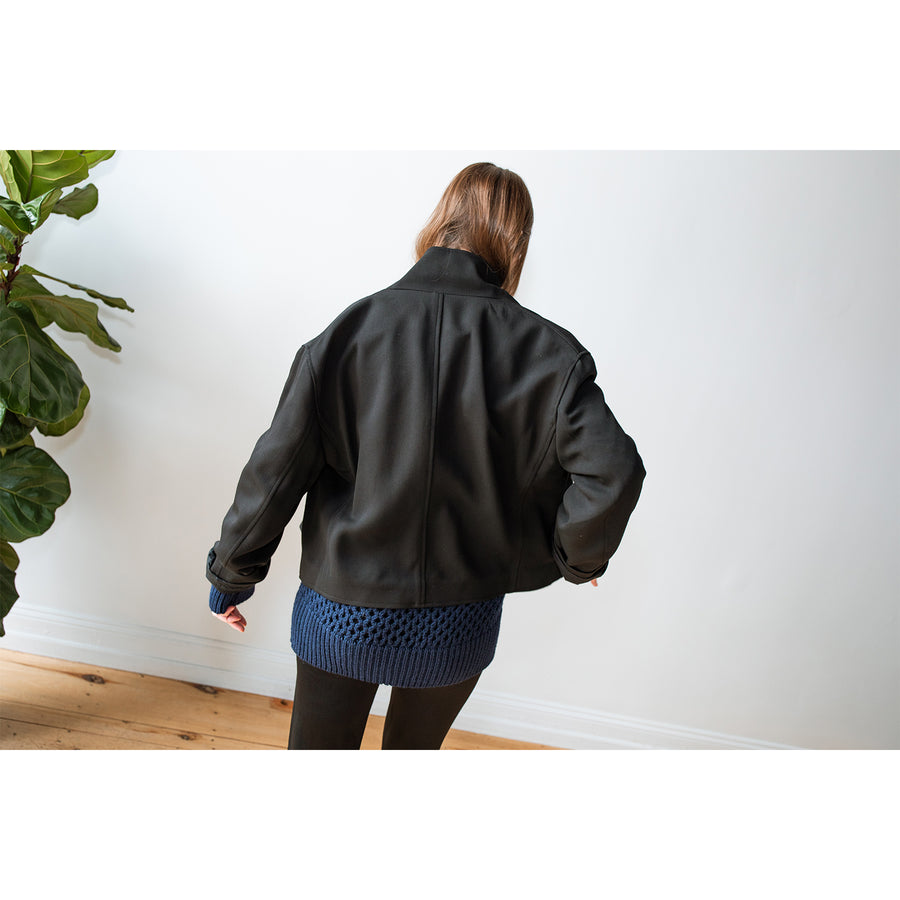 Studio Nicholson Marr Short Tailored Jacket in Black